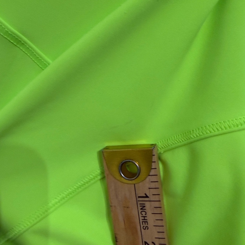 Athleta Whittier Peak Half Zip Long Sleeve Top Womens Small Neon Green Ladies - Picture 16 of 16